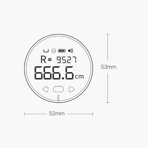 Régua eletrônica/Fita Métrica LCD 99,99mts - Recarregável