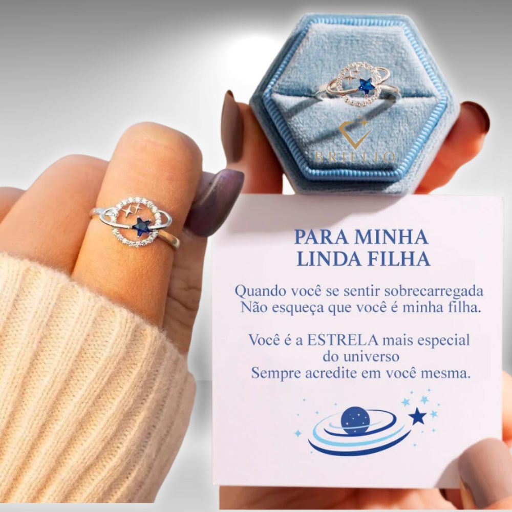 Anel Para Filha Estrela da Minha Vida