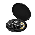 Kit Adaptadores Usb Usb C A Micro Lightning Cartão E Chip